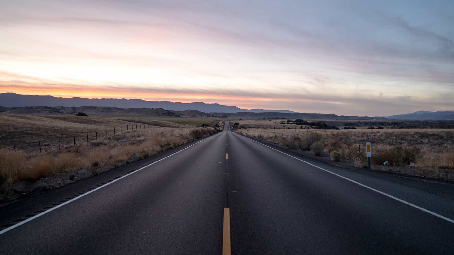 highway road in Nevada