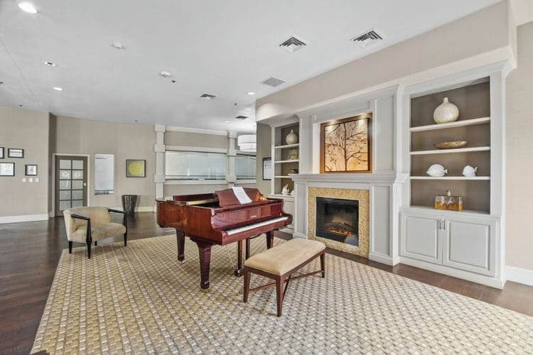 Piano in common room