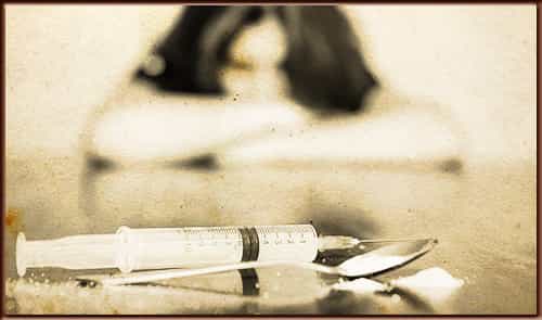 woman and heroin